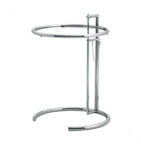  Bàn trà tròn kính trong suốt decor 