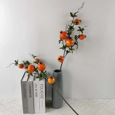  Cành lựu giả trang trí 