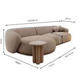  Sofa góc Elena hiện đại 