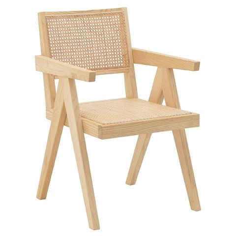  Ghế gỗ đan mây Pierre Jeanneret hiện đại 