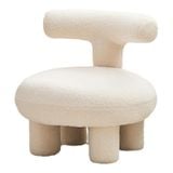  Ghế Noom, ghế chữ T tựa lưng lông cừu cao cấp 