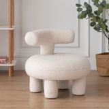  Ghế Noom, ghế chữ T tựa lưng lông cừu cao cấp 