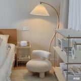  Ghế Noom, ghế chữ T tựa lưng lông cừu cao cấp 