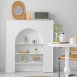  Kệ lò sưởi decor hiện đại 