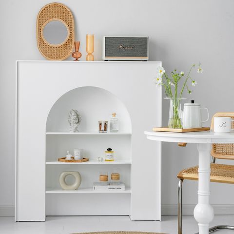  Kệ lò sưởi decor hiện đại 