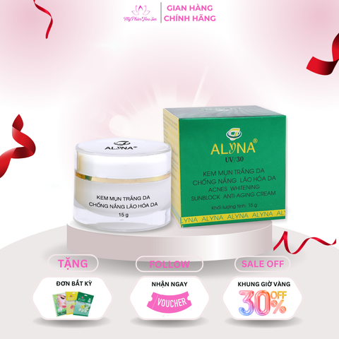 [ALYNA - DÒNG THƯỜNG] Kem Dưỡng trắng, Ngừa mụn, Ngừa lão hóa da