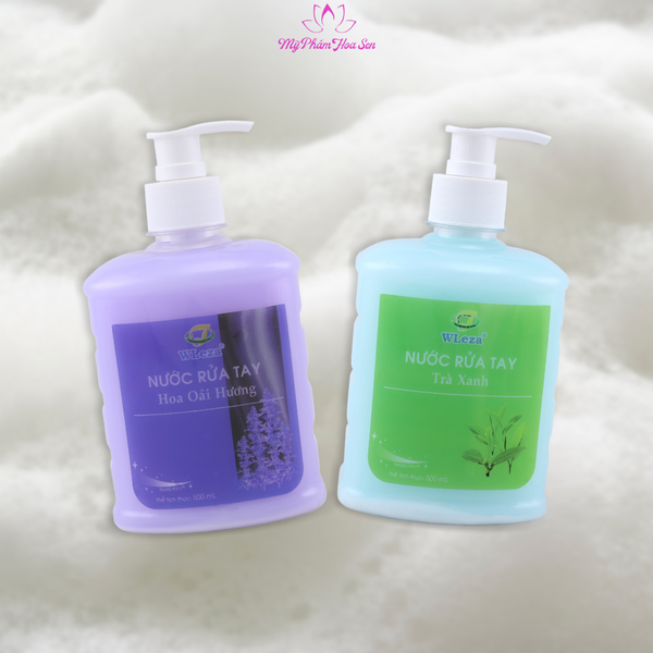 [WLEZA] Nước rửa tay Diệt khuẩn, Khử mùi, Giữ ẩm tay - Trà Xanh