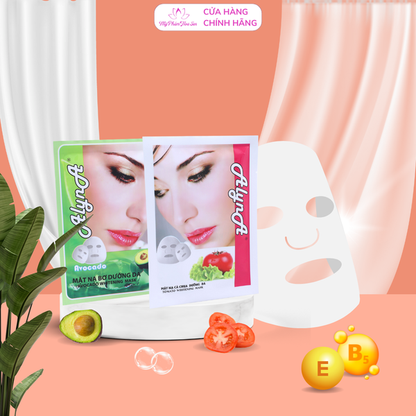 [ALYNA] Mặt nạ Dưỡng trắng, Cấp ẩm, Làm dịu da - 10 miếng