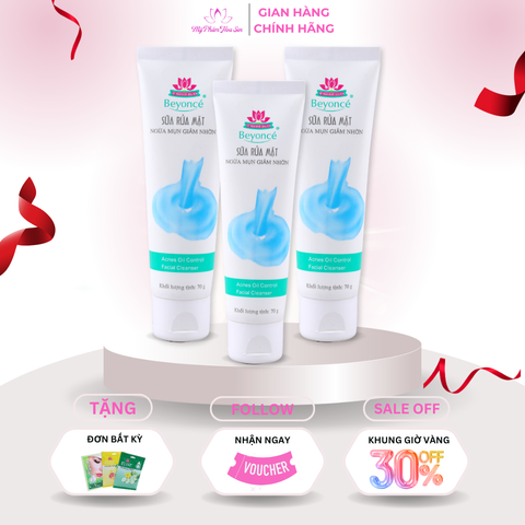 [BEYONCÉ] Sữa rửa mặt Kiềm dầu, Ngừa mụn, Làm sạch sâu