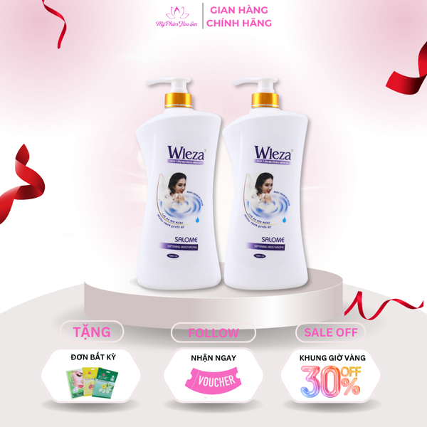 [WLEZA] Sữa tắm Hương hoa, Giữ ẩm, Dưỡng sáng da