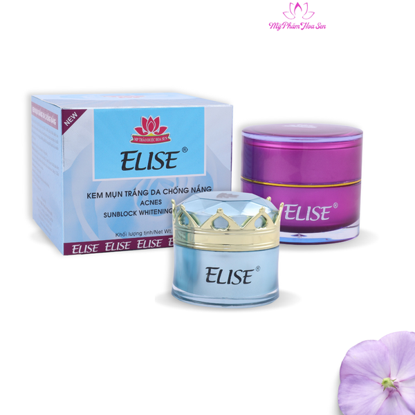 [ELISE XANH DƯƠNG] Kem Dưỡng trắng da, Ngừa mụn