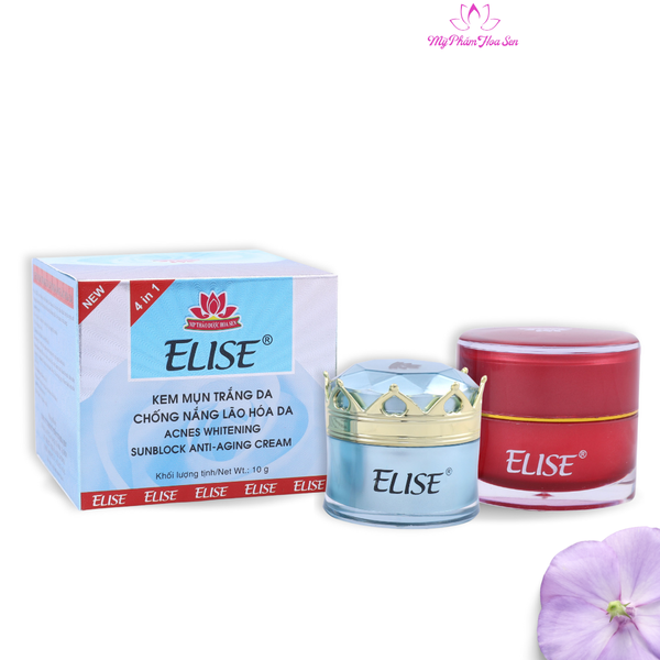 [ELISE XANH DƯƠNG] Kem Dưỡng trắng, Ngừa mụn, Ngừa lão hóa da