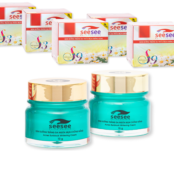 [SEESEE] Kem Dưỡng trắng da, Ngừa mụn, Chống nắng