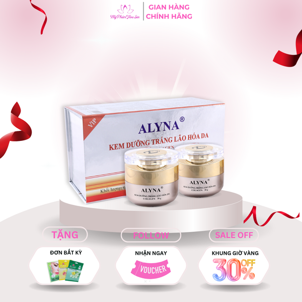 [ALYNA - KEM CẶP] Kem Dưỡng trắng, Ngừa lão hóa da