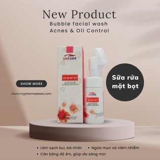 [SEESEE] Sữa rửa mặt Đầu chải massage, Tạo bọt, Hỗ trợ làm sạch chuyên sâu