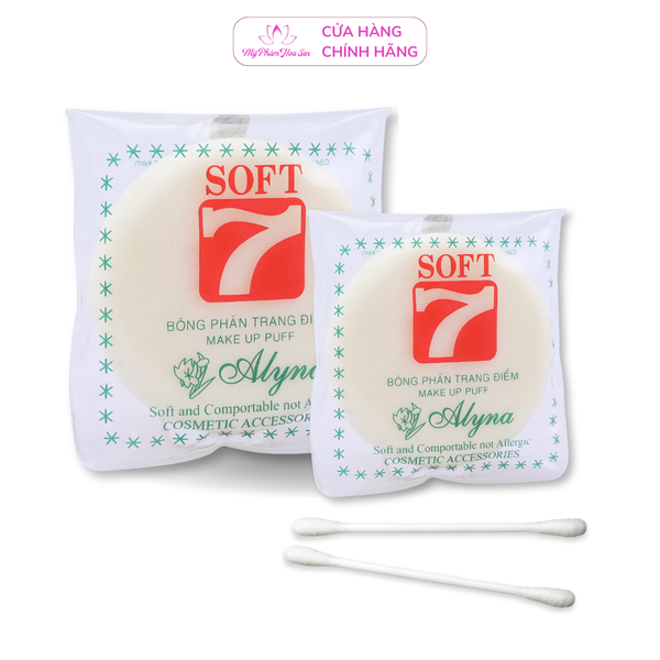 [ALYNA] Bông phấn Makeup, Mềm mịn, Thấm hút tốt