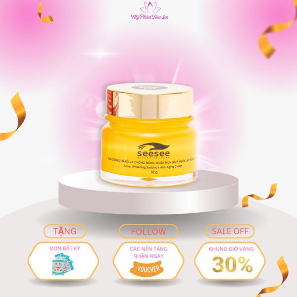 [SEEESEE] Kem Dưỡng trắng, Ngừa mụn, Ngừa lão hóa da