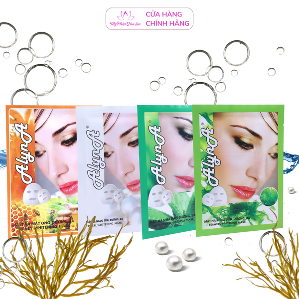 [ALYNA] Mặt nạ Dưỡng trắng, Cấp ẩm, Làm dịu da - 10 miếng