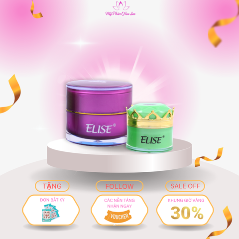 [ELISE XANH LÁ] Kem Dưỡng trắng da, Ngừa mụn