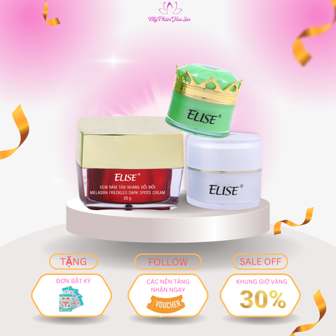 [ELISE XANH LÁ] Kem Ngừa nám, Tàn nhang, Đồi mồi