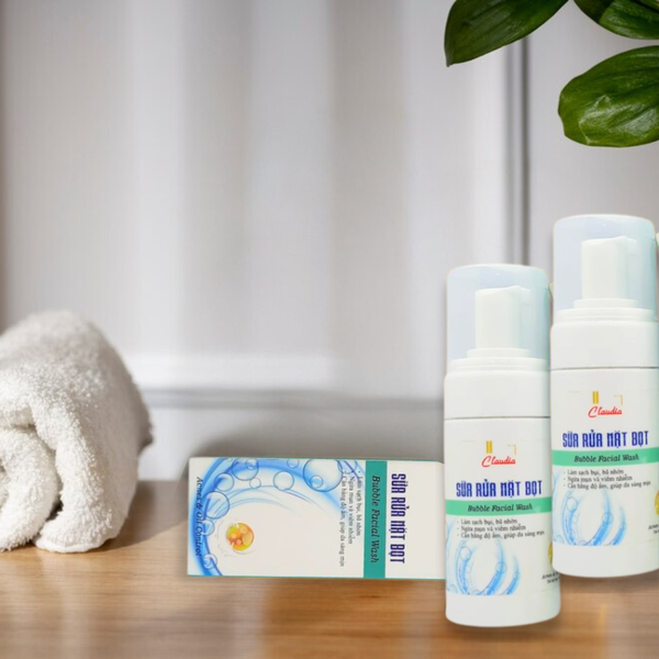 [CLAUDIA] Sữa rửa mặt Đầu chải massage, Tạo bọt, Làm sạch sâu