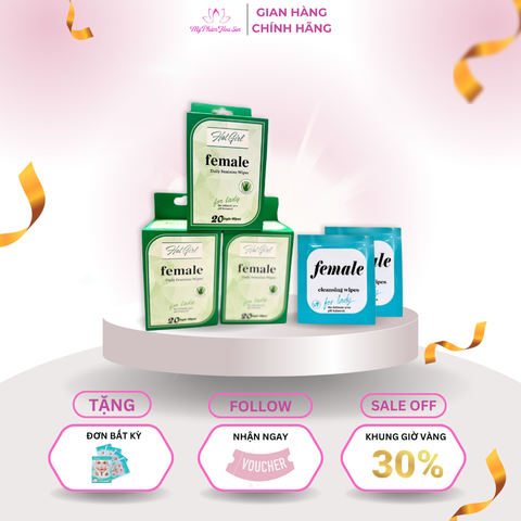 [HOTGIRL] Khăn ướt vệ sinh phụ nữ - Dùng 1 lần