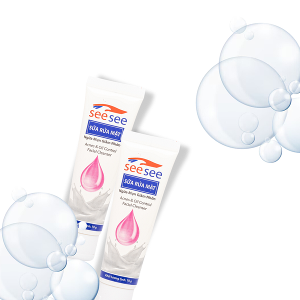 [SEESEE] Sữa rửa mặt Kiềm dầu, Ngừa mụn, Làm sạch sâu ổ viêm