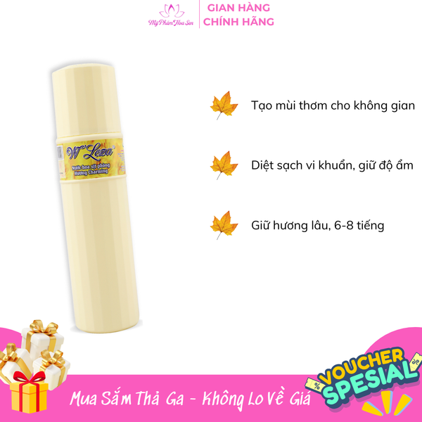 [WLEZA] Xịt phòng 350 mL - Tông hương hoa hồng