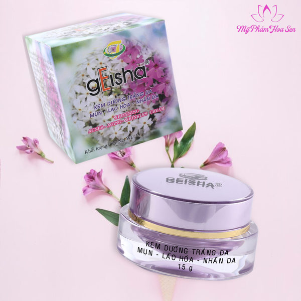 [GEISHA - DÒNG THƯỜNG] Kem Dưỡng trắng, Ngừa mụn, Ngừa lão hóa da