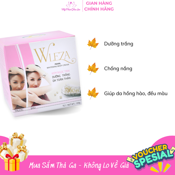 [WLEZA] Kem Dưỡng trắng da toàn thân - Ngọc Trai