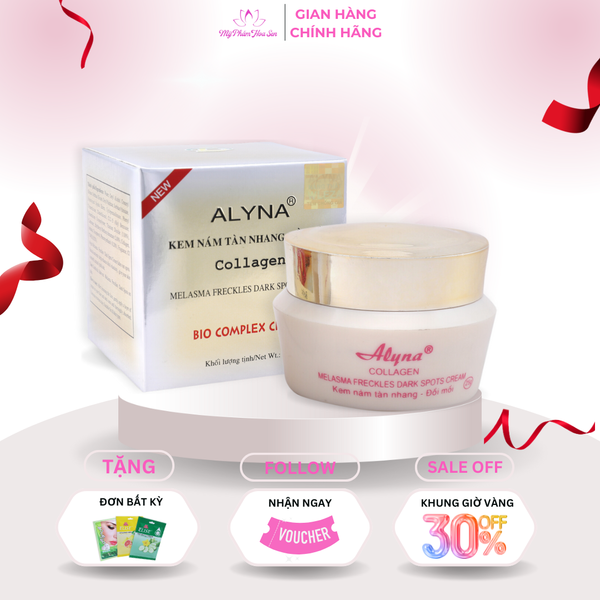 [ALYNA - DÒNG CẢI TIẾN ] Kem Mờ nám, Tàn nhang, Đồi mồi Collagen