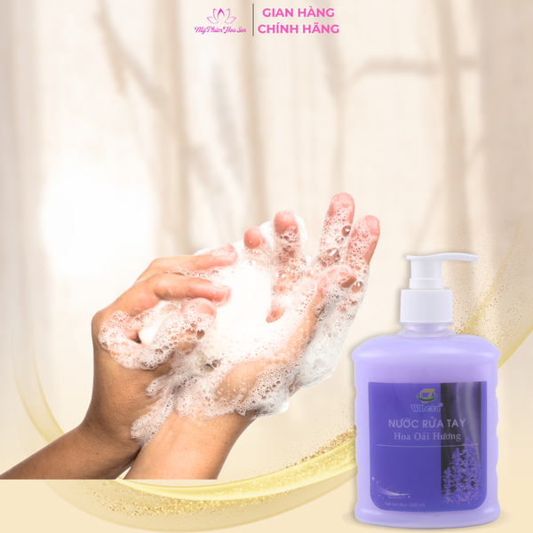 [WLEZA] Nước rửa tay Diệt khuẩn, Khử mùi, Giữ ẩm tay - Đào