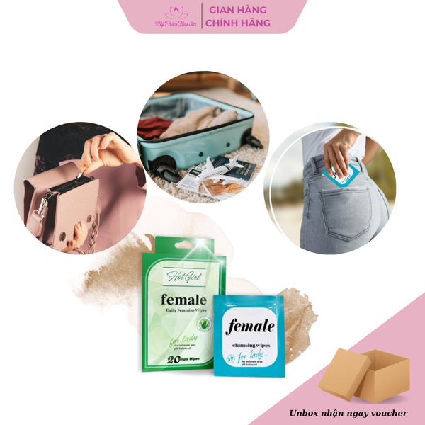 [HOTGIRL] Khăn ướt vệ sinh phụ nữ - Dùng 1 lần
