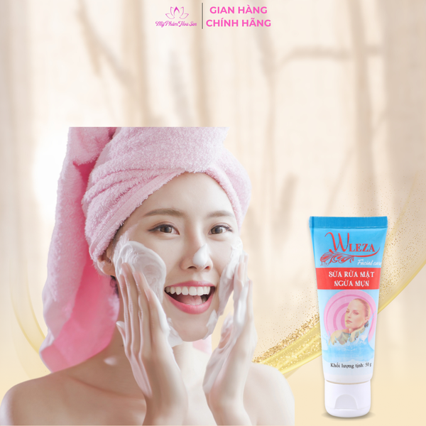 [WLEZA] Sữa rửa mặt Kiềm dầu, Ngừa mụn