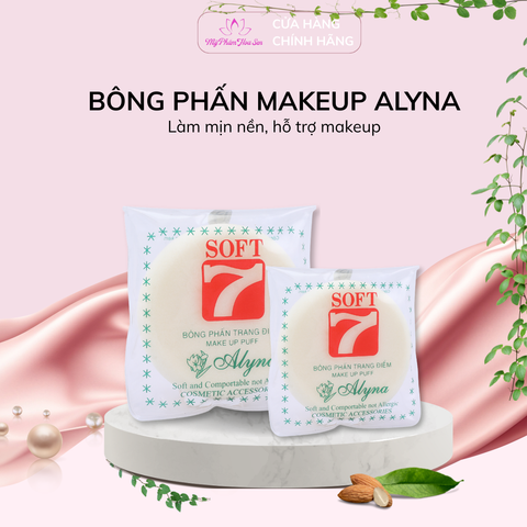 [ALYNA] Bông phấn Makeup, Mềm mịn, Thấm hút tốt