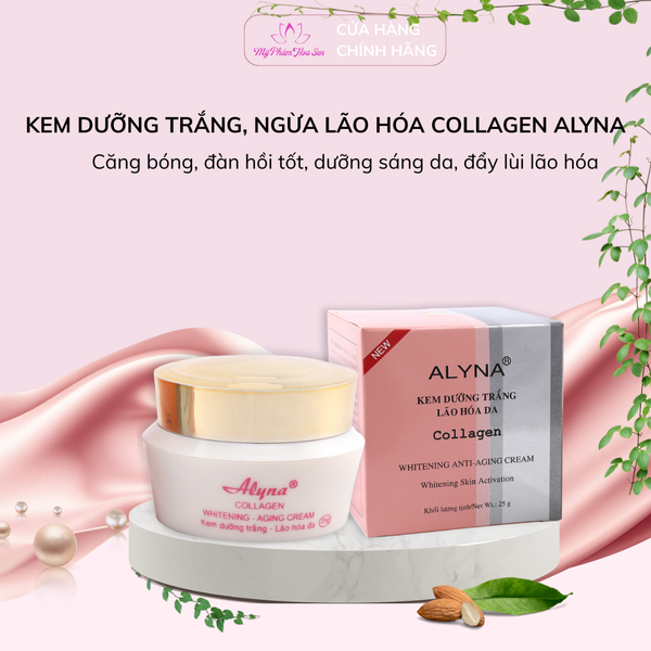[ALYNA - DÒNG CẢI TIẾN ] Kem Dưỡng trắng, Ngừa lão hóa Collagen