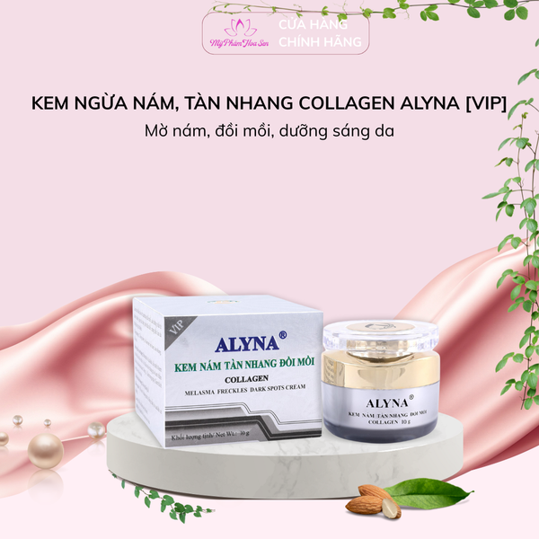 [ALYNA - DÒNG VIP] Kem Ngừa nám, Tàn nhang, Đồi mồi Collagen