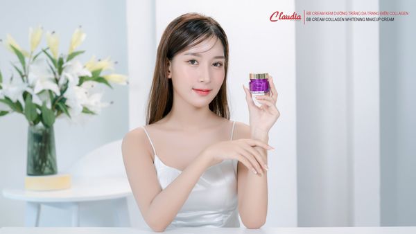 [CLAUDIA] BB Cream Cấp ẩm, Kem lót hỗ trợ Makeup, Nâng tông nhẹ