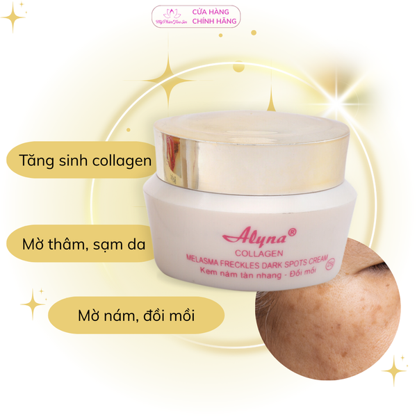 [ALYNA - DÒNG CẢI TIẾN ] Kem Mờ nám, Tàn nhang, Đồi mồi Collagen