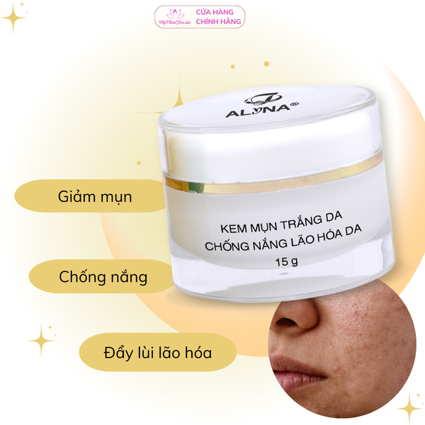 [ALYNA - DÒNG THƯỜNG] Kem Dưỡng trắng, Ngừa mụn, Ngừa lão hóa da