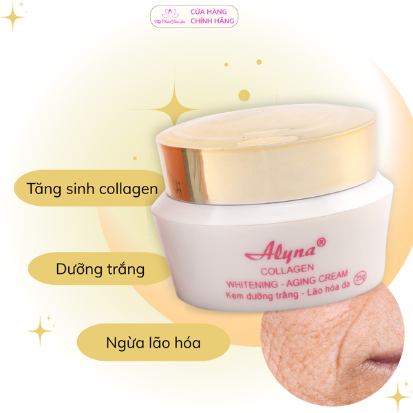 [ALYNA - DÒNG CẢI TIẾN ] Kem Dưỡng trắng, Ngừa lão hóa Collagen