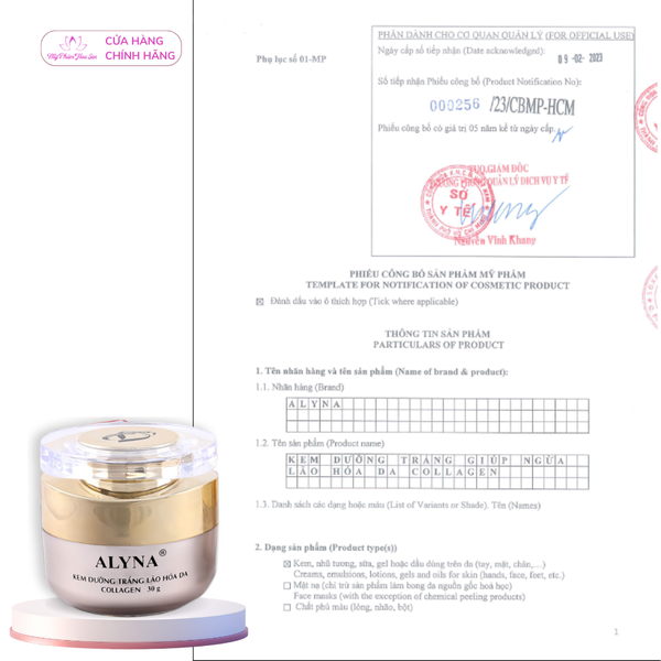 [ALYNA - KEM CẶP] Kem Dưỡng trắng, Ngừa lão hóa da
