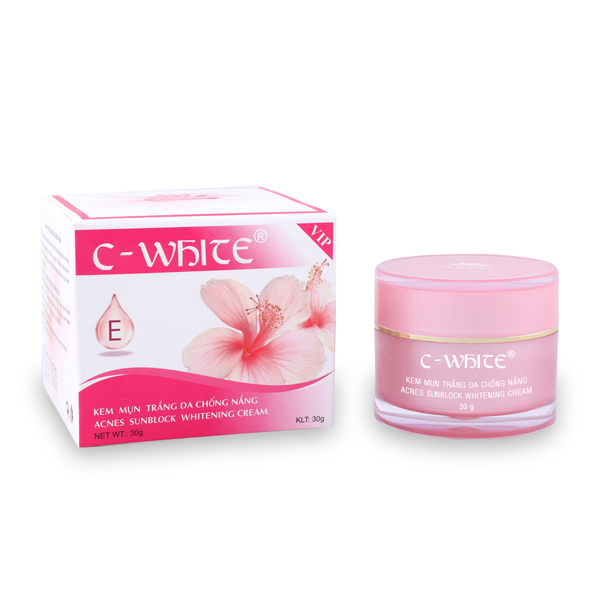 [C-WHITE] Kem Dưỡng trắng da, Chống nắng, Ngừa mụn