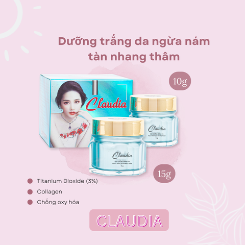 [CLAUDIA] Kem Dưỡng trắng, Ngừa nám, Tàn nhang, Thâm