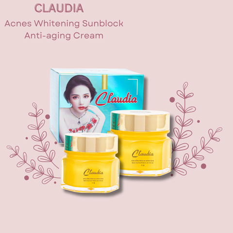 [CLAUDIA] Kem Dưỡng trắng da, Chống nắng, Ngừa mụn, Ngừa lão hóa