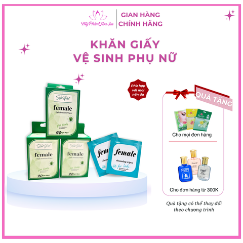 [HOTGIRL] Khăn ướt vệ sinh phụ nữ - Dùng 1 lần