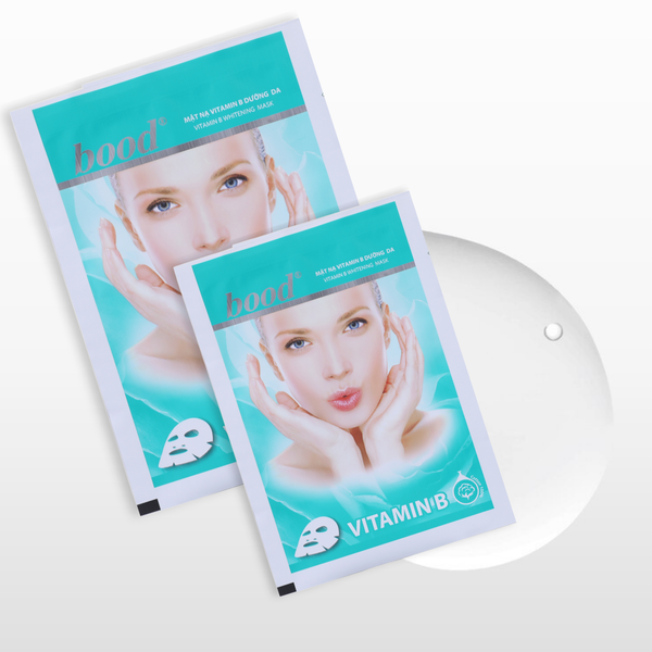 [BOOD] Mặt nạ Vitamin B Dưỡng trắng, Cấp ẩm chuyên sâu, Phục hồi da - 10 miếng