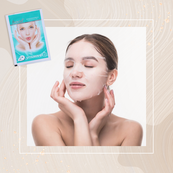 [BOOD] Mặt nạ Vitamin B Dưỡng trắng, Cấp ẩm chuyên sâu, Phục hồi da - 10 miếng