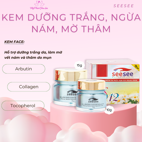 [SEESEE] Kem Dưỡng trắng da, Ngừa nám, Mờ thâm