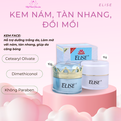 [ELISE XANH DƯƠNG] Kem Ngừa nám, Tàn nhang, Đồi mồi